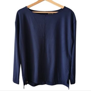 Lilly Pulitzer Karessa UPF 50+ Long Sleeve Top True Navy Size Small